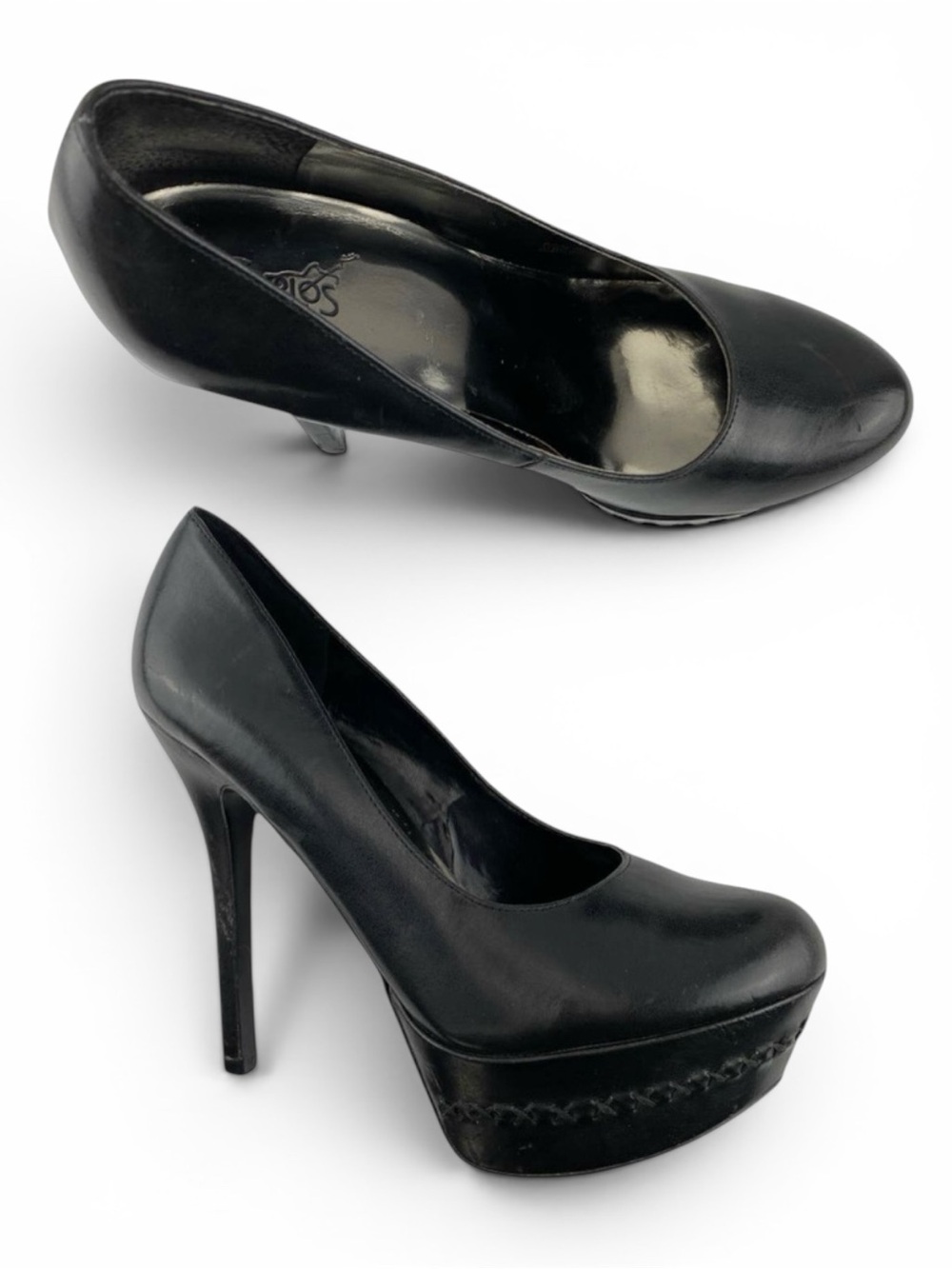Carlos Santana Frisky2 Black Platform Stiletto Heels Pumps Women’s 8.5